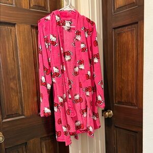 Hello Kitty Pink Patterned Robe